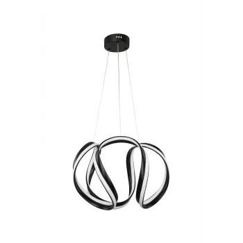 Ahtapot Tekli Siyah Modern Avize