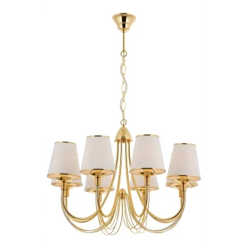 Sarı Kaplama Şapkalı Klasik Avize