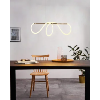 Modern Ledli Yemek Odası Avize