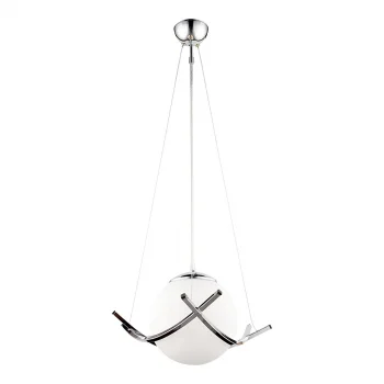 Güney 30luk Tekli Krom Renkli Camlı Sarkıt Avize