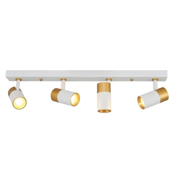 4lü Modern Beyaz Gold Spot Avize