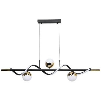 Rose Gold Led Camlı Modern Avize