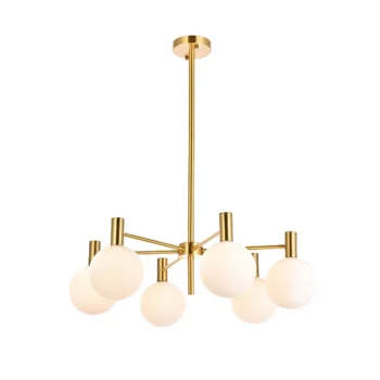 Brass Pirinç 6li Sarkıt Avize