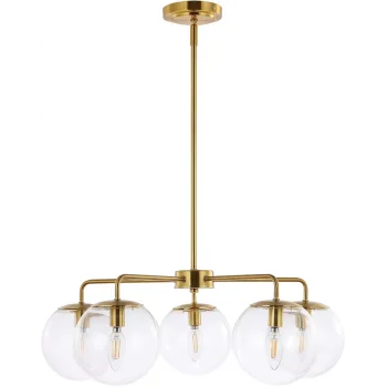 Mid Pirinç 5lü Sarkıt Avize