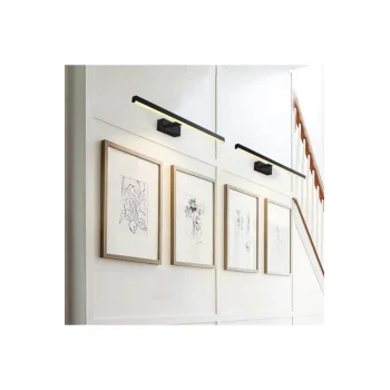 Pano Aydınlatma Siyah Renkli Ledli Aplik