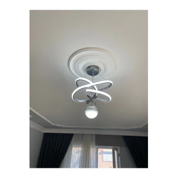 Clasy Model Krom Kumandalı 3 Renk Modern Ledli Sarkıt Avize