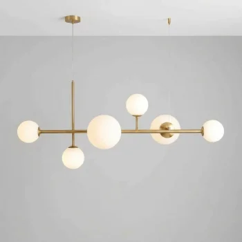 Dioris Gold Opal Camlı Sarkıt Avize