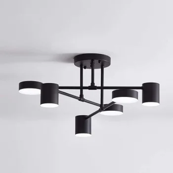 Eaos Siyah Ledli Plafonyer Avize