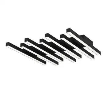 Ego 7li Siyah LED Kumandalı Tavan Avize