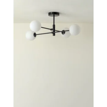 Else 4lü Siyah Sarkıt Avize