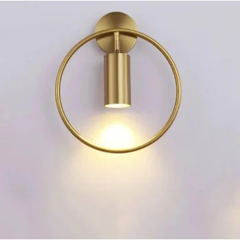 Geometrik Led Altın Aplik