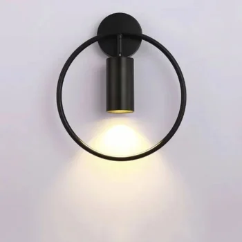 Geometrik Led Siyah Aplik