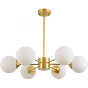 Subox Altın 6li Sarkıt Avize