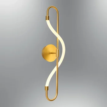 Gold Renkli Yumuşak Boru Ledli Aplik