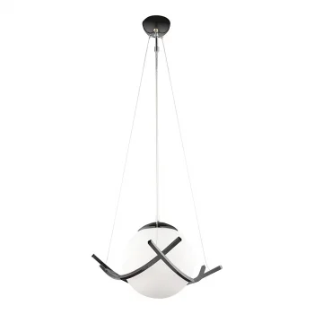 Güney 30luk Tekli Siyah Renkli Camlı Sarkıt Avize