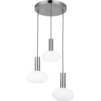 Kabo 3lü Sıralı Antik Krom Avize