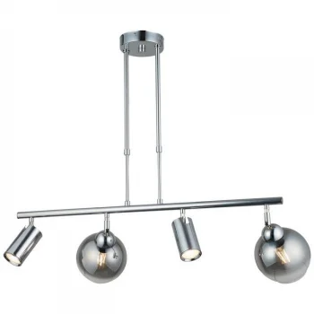 Kero 2+2 Antık Krom Sıralı Avize