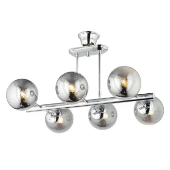 Lampaluce Space Modern Tasarım Avize Altılı Krom