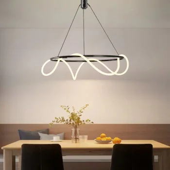 Modern Yumuşak Boru Ledli Avize