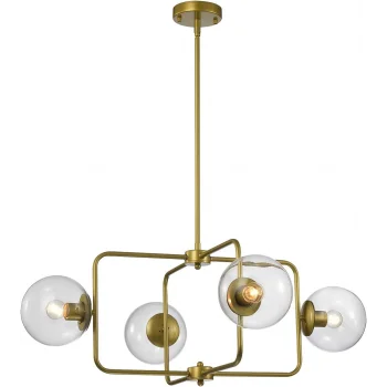 Tiffany Altın 4lü Sarkıt Avize