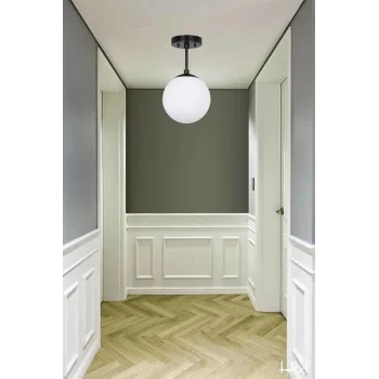 Mini Modern Glop Camlı Tekli Tavan Plofonyer Avize