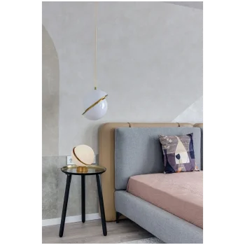 Modern Yuvarlak Tek Camlı Top Sarkıt Avize