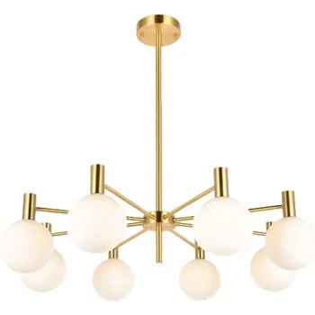 Brass Pirinç 8lü Sarkıt Avize