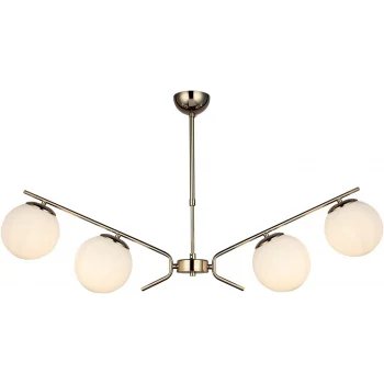 Petos 4lü Altın Sıralı Avize