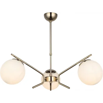 Petos 3lü Altın Sarkıt Avize