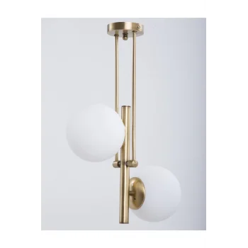 Pisces Eskitme Kaplama Beyaz Camlı Avize