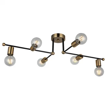 Rena Eskitme Siyah Plafonyer Altılı