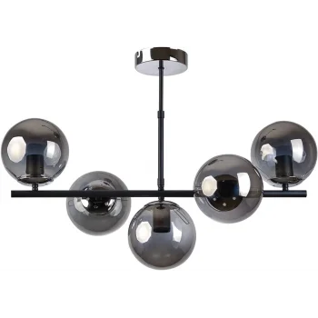 Roma 5li Avize Siyah Füme