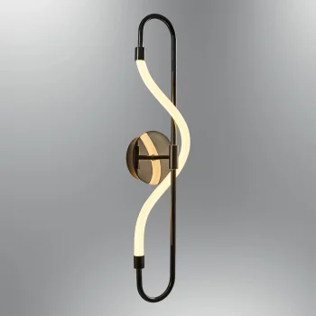 Siyah Renkli Yumuşak Boru Ledli Aplik