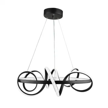 Space 3 Renk Ledli Avize Siyah