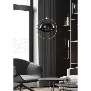 Tekli Siyah Modern Avize