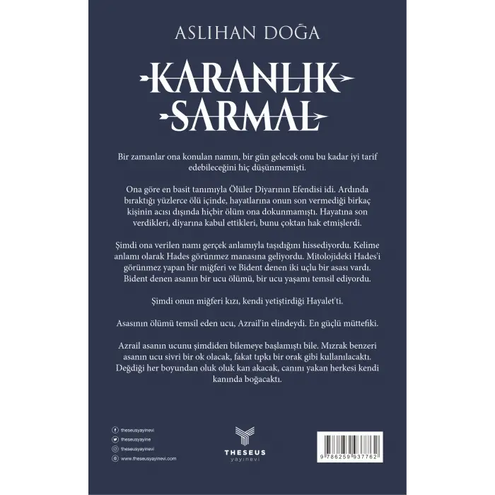 Karanlık Sarmal 2. Kitap - Aslıhan Doğa - Theseus Yayınevi -