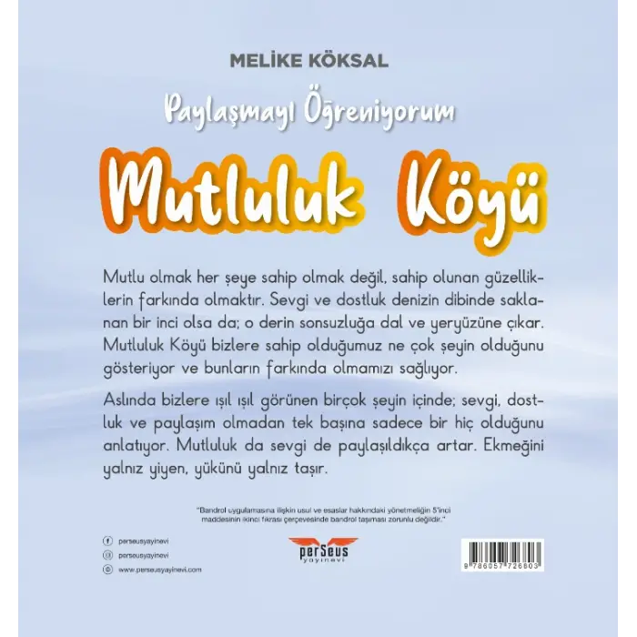 Mutluluk Köyü - Melike Köksal - Perseus Yayınevi -