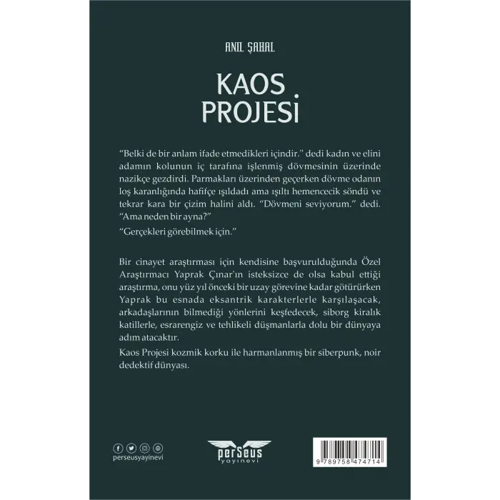 Kaos Projesi - Anıl Şahal - Perseus Yayınevi -