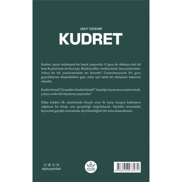 Kudret - Umut Özdemir - Elpis Yayınları -