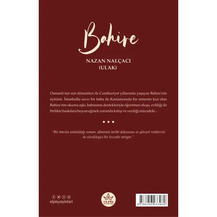 Bahire - Nazan Nalçacı - Elpis Yayınları -