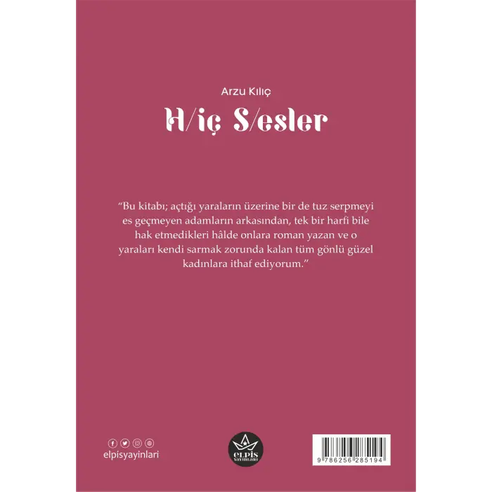 H/iç S/esler - Arzu Kılıç - Elpis Yayınları -