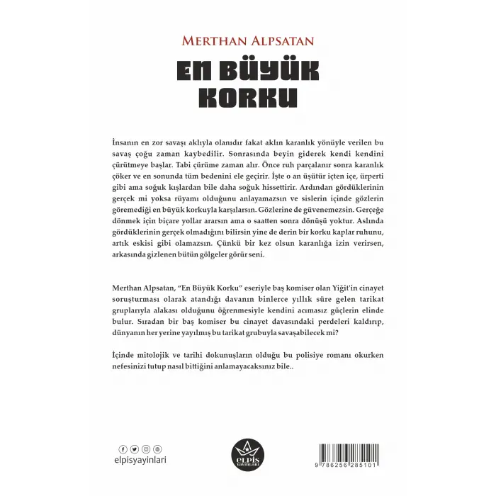 En Büyük Korku - Merthan Alpsatan - Elpis Yayınları -