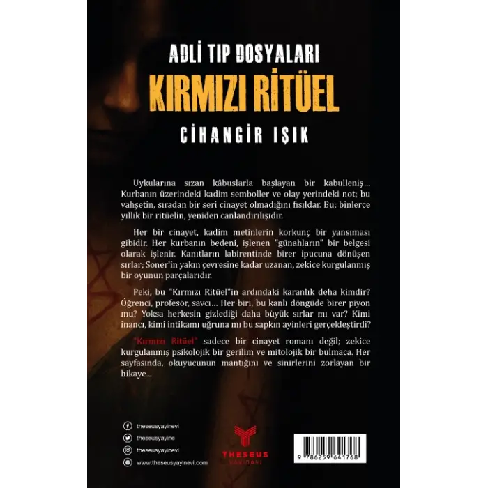 Adli Tıp Dosyaları - Kırmızı Ritüel - Cihangir Işık - Theseus Yayınevi