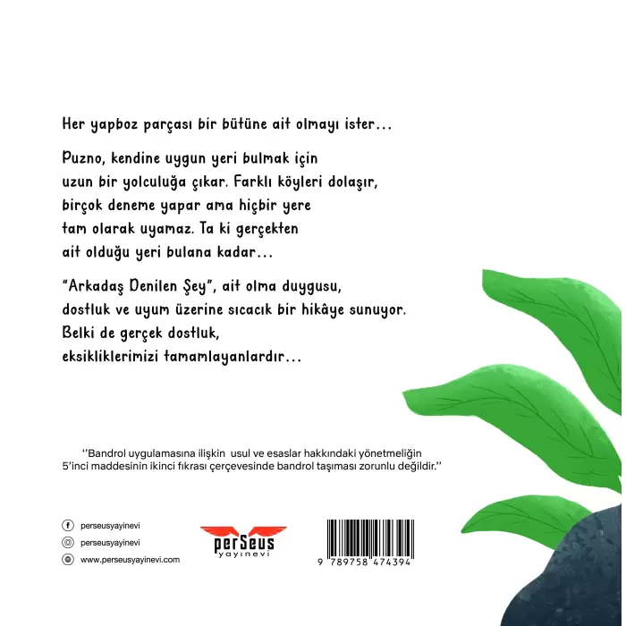 Arkadaş Denilen Şey - Filiz Bedelzade - Perseus Yayınevi