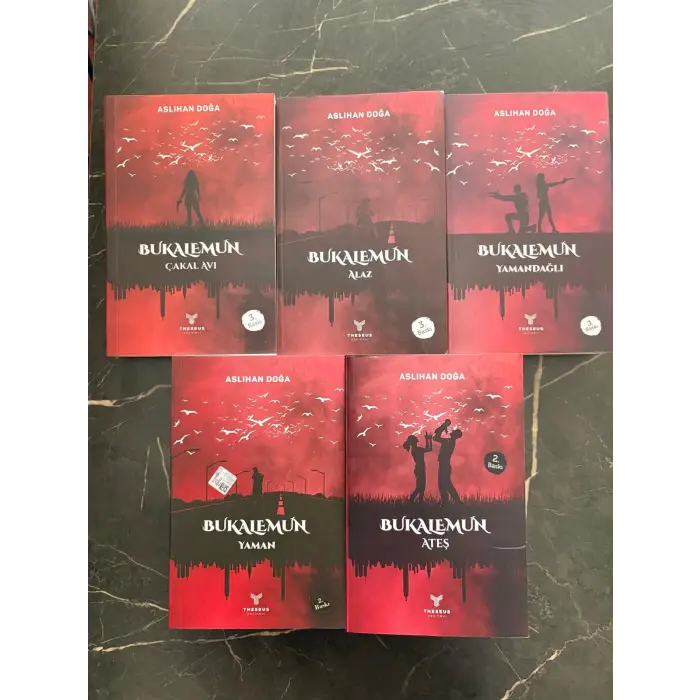 Bukalemun Serisi- Aslıhan Doğa- Theseus Yayınevi- (Bukalemun: Çakal Avı- Alaz- Yamandağlı- Yaman- Ateş)