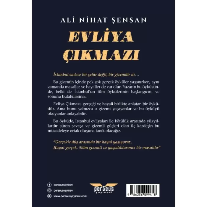Evliya Çıkmazı -Ali Nihat Şensan - Perseus Yayınevi
