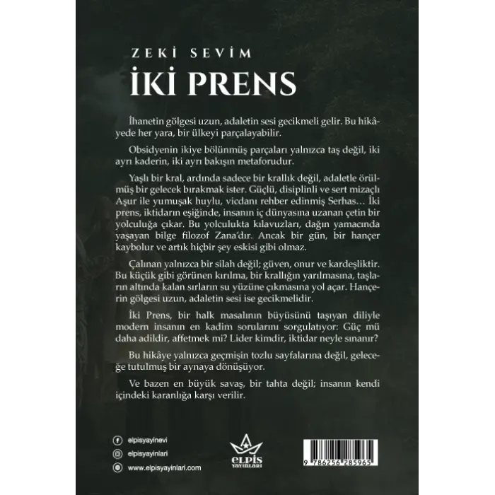 İki Prens - Zeki Sevim - Elpis Yayınları