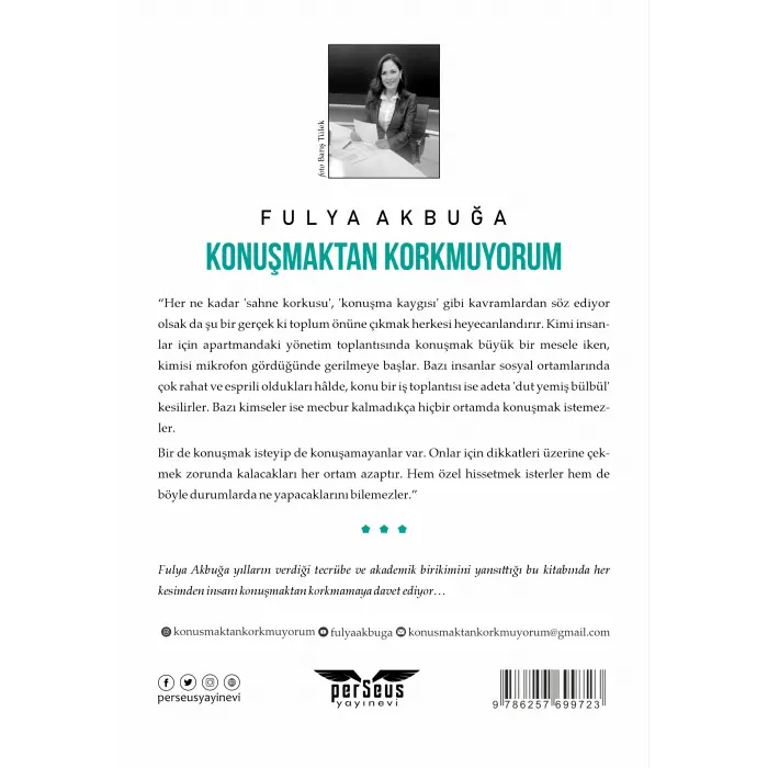 Konuşmaktan Korkmuyorum - Fulya Akbuğa - Perseus Yayınevi -