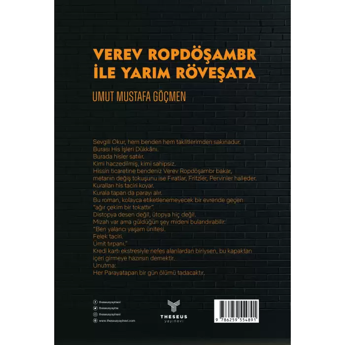 Verev Ropdöşambr ile Yarım Röveşata - Umut Mustafa Göçmen - Theseus Yayınevi