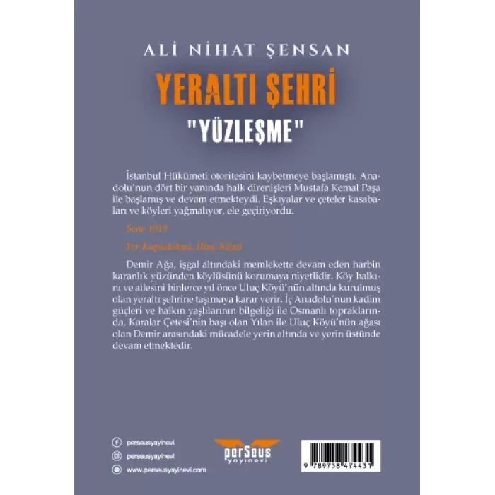 Yeraltı Şehri - Yüzleşme- : Ali Nihat Şensan- Perseus Yayınevi